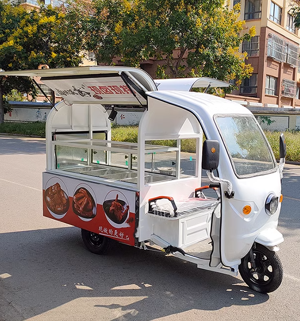 Food truck 2023 food carts mobile trailers small food truck cafe electric motorcycle 3 wheel tricycle