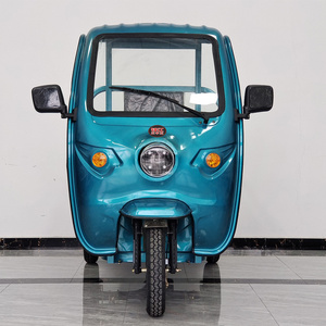 Factory 3 Wheeler E-loader Semi-closed Pick up Goods Electric Rickshaw Adult Passenger Tricycle China Customized