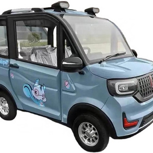 TianYing 2023 hot sale cheap 3 seats three wheels closed cabin sidecar automatic mini electric car new cars