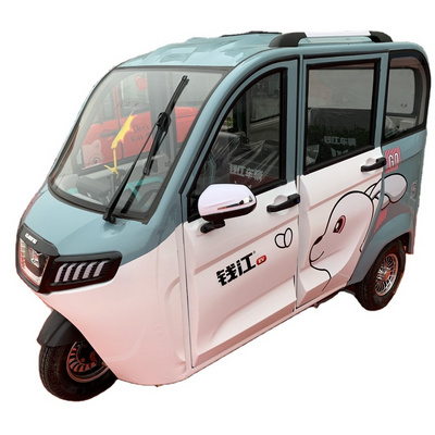 New Manufacture Cheap Bajaj Electric Tricycle Three Wheels Fully Enclosed Cargo Tuk Tuk cargo bikes for sale