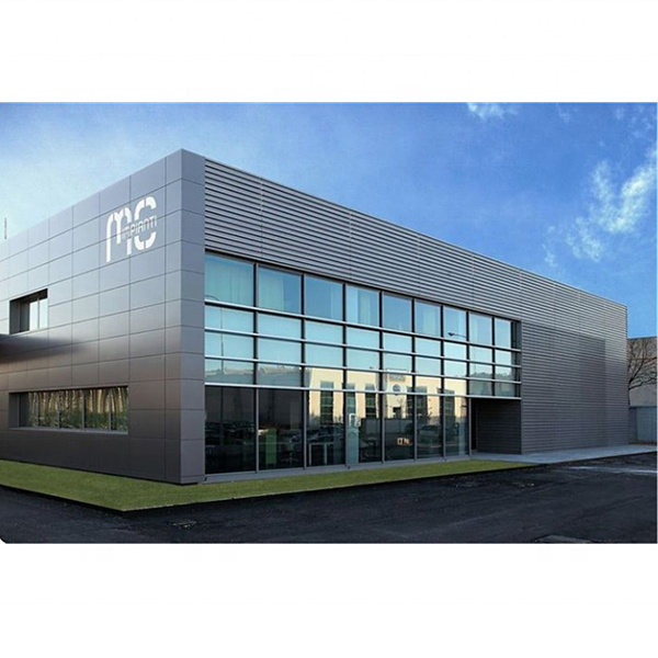 Quick assemble steel construction building prefabricated office building/car showroom/steel structure apartment