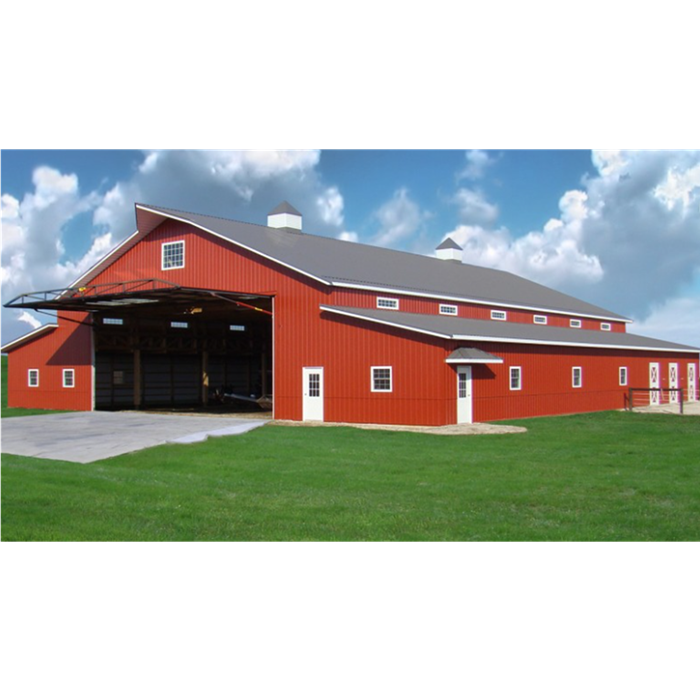 Prefab industrial buildings metal barn structural Workshop steel price per ton