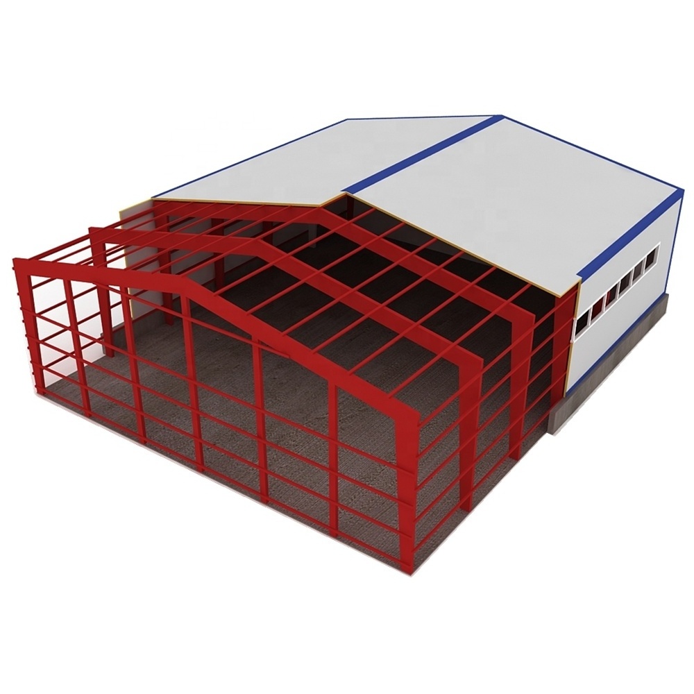 Low Cost Prefabricated Light Steel Structure Building Warehouse Construction