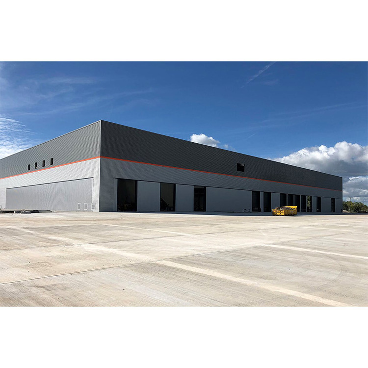 Prefabricated Steel Frame Structure Construction Warehouse/ Pre Engineered Modular Prefab Metal Building for Sale