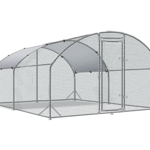 Chilochilo 18m/sq Galvanized Chicken Run Metal Chicken Coop with Roof Cover Heavy Duty Animal Cages Rabbit Hutch Chicken Cage