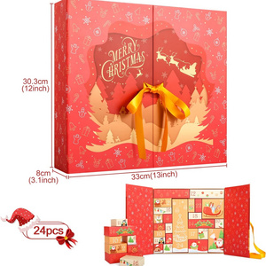 Custom Butterfly Shape Empty Refillable Countdown Calendar With 24 Gift Packaging Boxes Christmas Advent Calendar Box For Kids