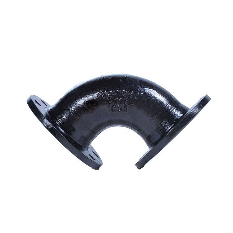 ISO2531 Ductile Cast Iron Double Elbow DI Flange 90 degree Bend Pipe Fittings