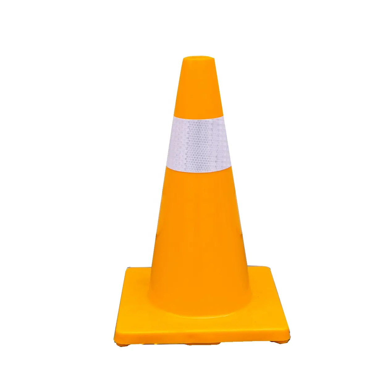 Good Quality PVC Orange Traffic Safety Cone With Reflective Band Used Traffic Cones