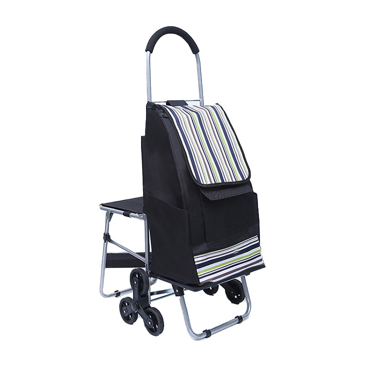 Cart Shopping Trolley Bag with Wheels Portable Aluminum Alloy Tianyu Stair Climber Trolley Car Folding Hand Pull Outdoor Carton