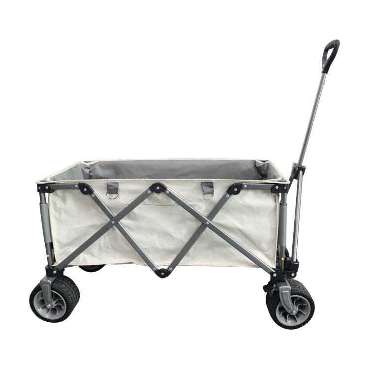 Outdoor Garden Beach Aluminium Beach Wagon Trolle Cart Trolley Kids With Fat Wheels