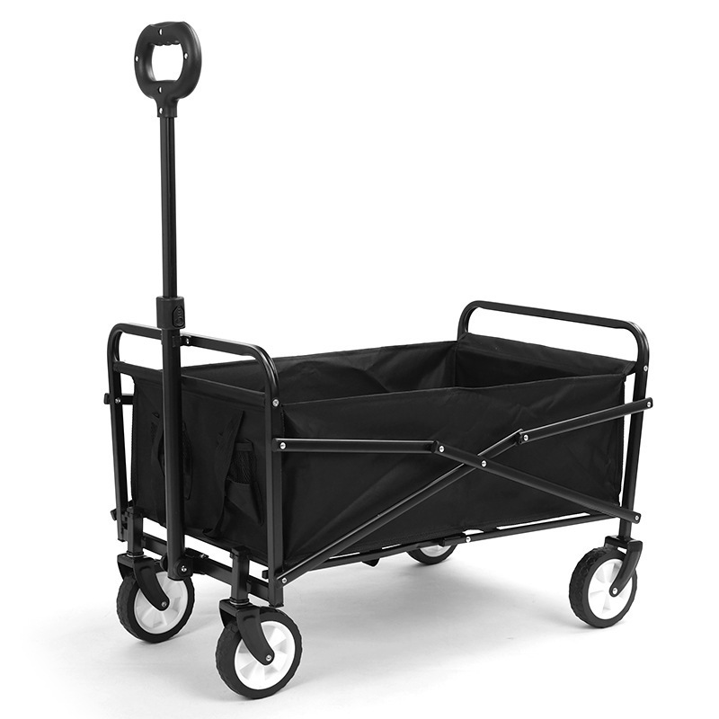 High Quality Outdoor Trailer Folding Aluminum Fishing Beach Hand Trolley Cart Beach Cart 4x4 Wagon Cart