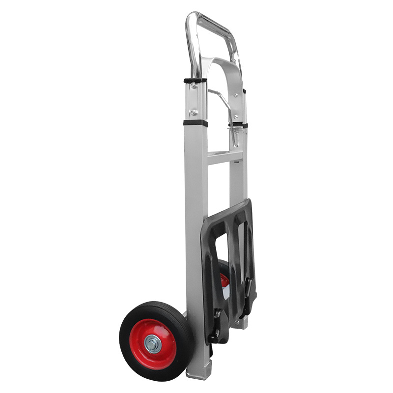 90kg Capacity Oem Accept Alloy Foldable Anti-Skid Tires Extendable Handlebars Moving Sack Truck Hand Cart Dolly