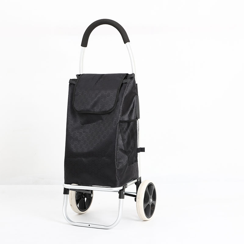 Lightweight Grocery Shopping Trolley Bag Eco-friendly Foldable Luggage Cart with Wheels Camping Travel Carton Plastic Folding