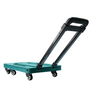 Wholesale Heavy Duty 6 Wheels Grocery Home Foldable Shopping Carts Trolley For Retail Stores