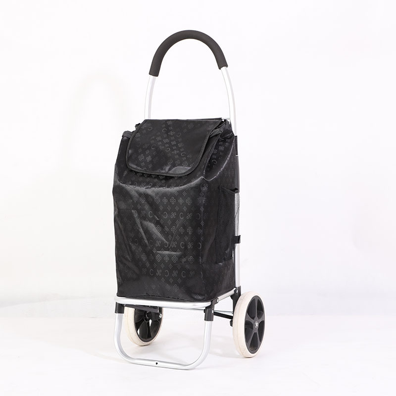 Lightweight Grocery Shopping Trolley Bag Eco-friendly Foldable Luggage Cart with Wheels Camping Travel Carton Plastic Folding