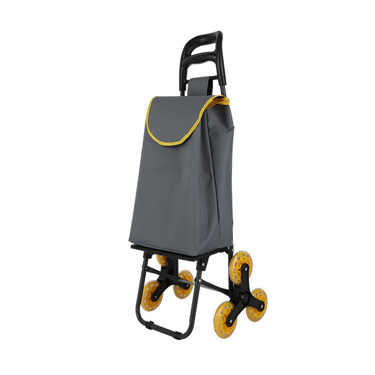 Cart Shopping Trolley Bag with Wheels Portable Aluminum Alloy Tianyu Stair Climber Trolley Car Folding Hand Pull Outdoor Carton