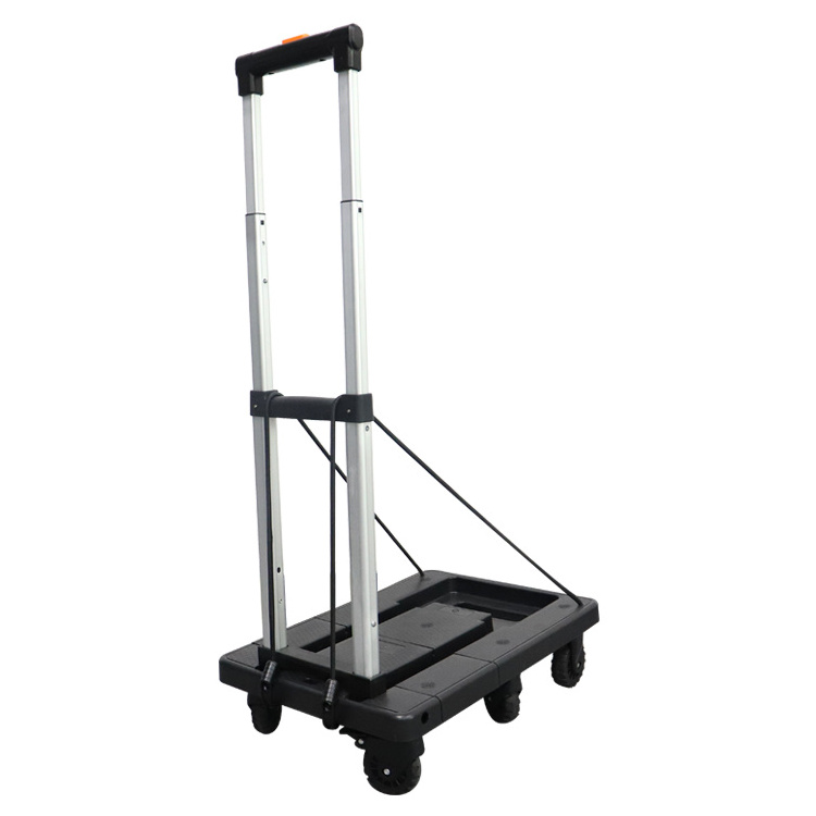 Tianyu Lightweight Portable 7-Wheel Foldable Airport Luggage Cart Trolley Foldable Shopping Cart