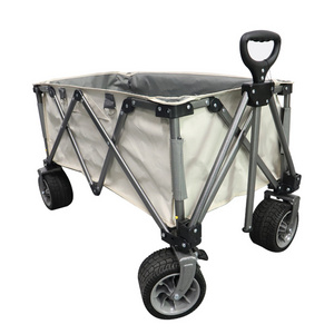 Beach Wagon With All-Terrain Wheels Aluminium Beach Cart Trolley With Fat Wheels Beach Wagon Trolle Cart