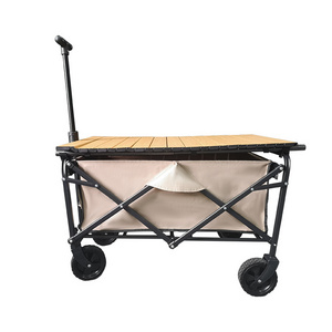 Multi Function Wagon Outdoor Garden Cart Foldable Camping Trolley Folding Wagon