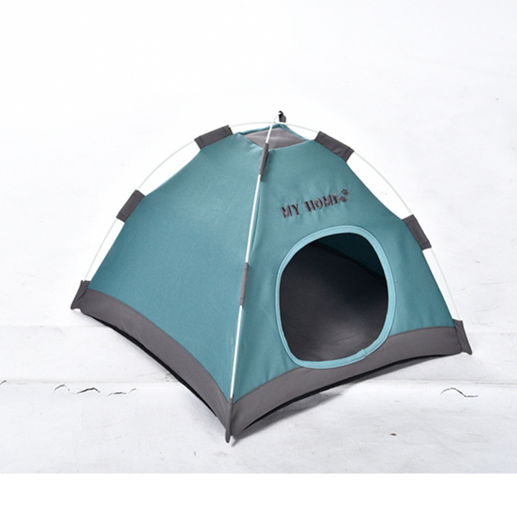 Hand Wash 100%Polyester Outdoor Traveling Waterproof Foldable Dog Camping Tent