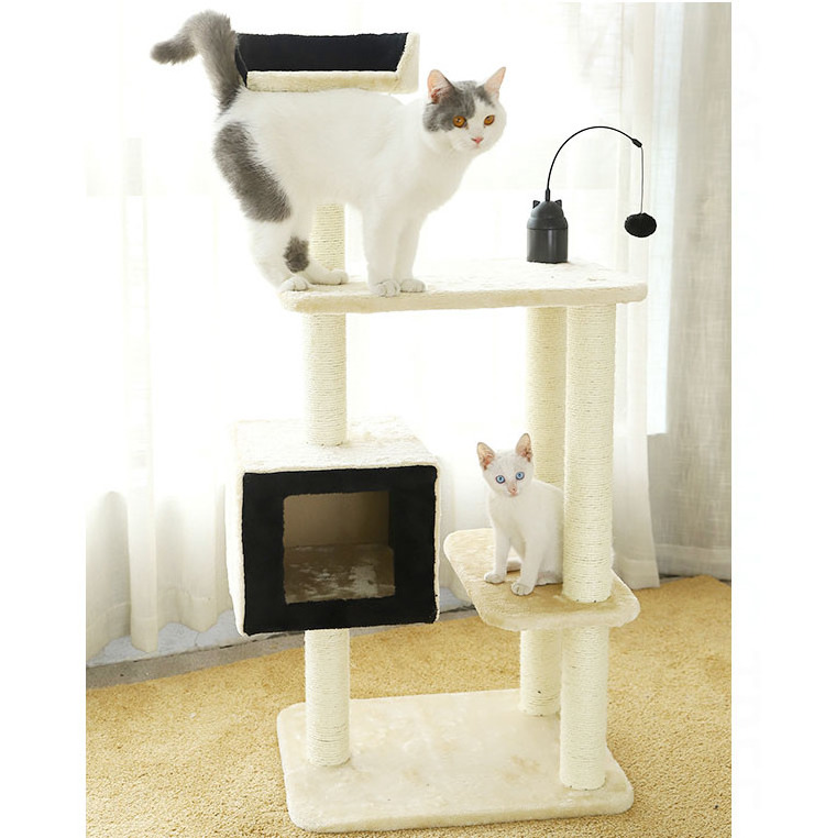 New Design Pet Products  Modern Luxury Large Wood Cat Climbing Tower,Tree House For Cat,Cat Tower Tree