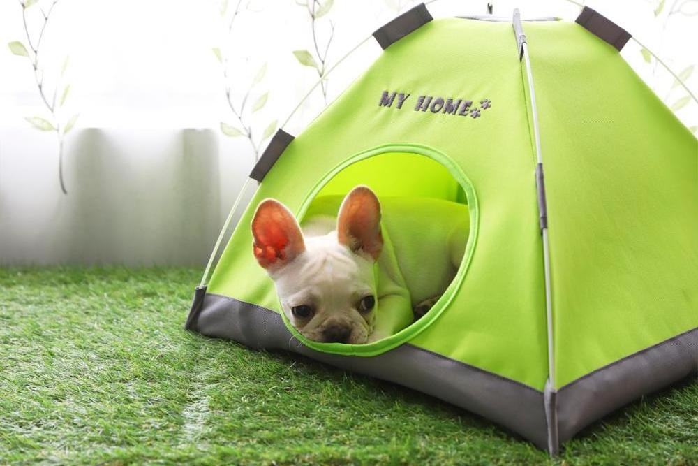 Hand Wash 100%Polyester Outdoor Traveling Waterproof Foldable Dog Camping Tent