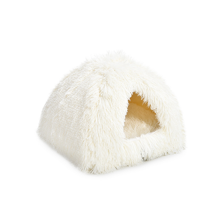 Cat Accessories Custom Economical Design Triangle Pet Winter Home Cozy Warm Cat Bed