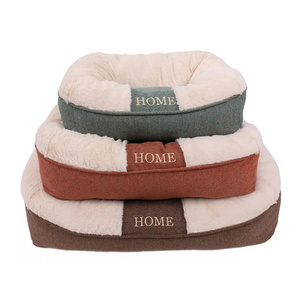 Camas Para De Perros Polyester Plush Solid Wholesale hundebett High Quality Plush Dog Bed Sofa Pet Product Bed For Dog Cat