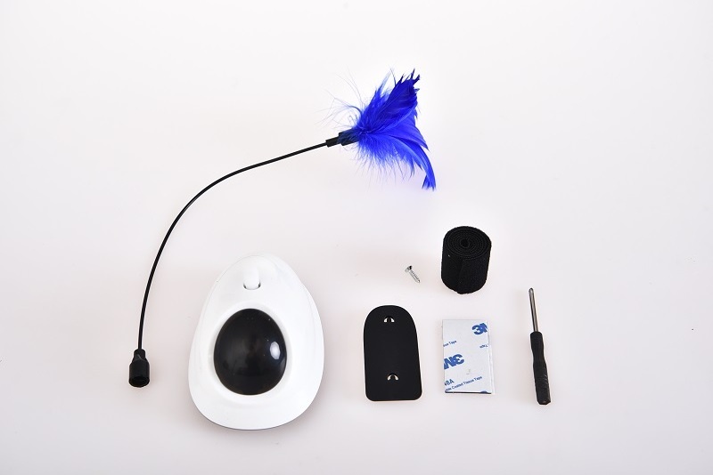 Sustainable Removable Rotating Pet Cat Activity Feather Electronic Cat Laser Toy