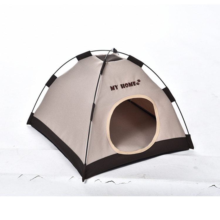 Hand Wash 100%Polyester Outdoor Traveling Waterproof Foldable Dog Camping Tent