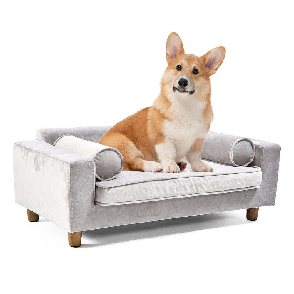 Petstar Modern Design Short Plush Couch Large Small Dogs Furniture Pet Sofa Bed