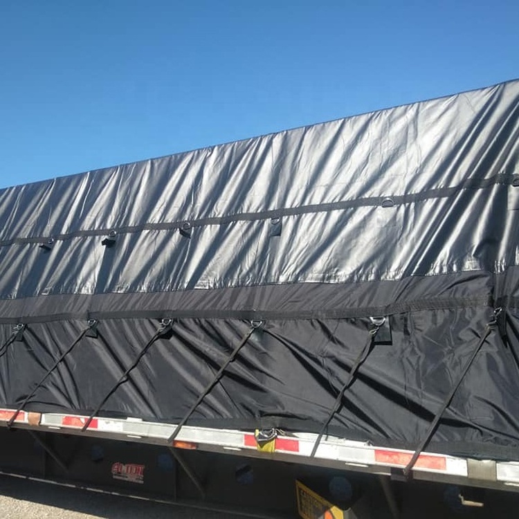 TZTY Heavy Duty Tarps Windproof Waterproof Vinyl Flatbed Truck Tarpaulin Lumber Tarps