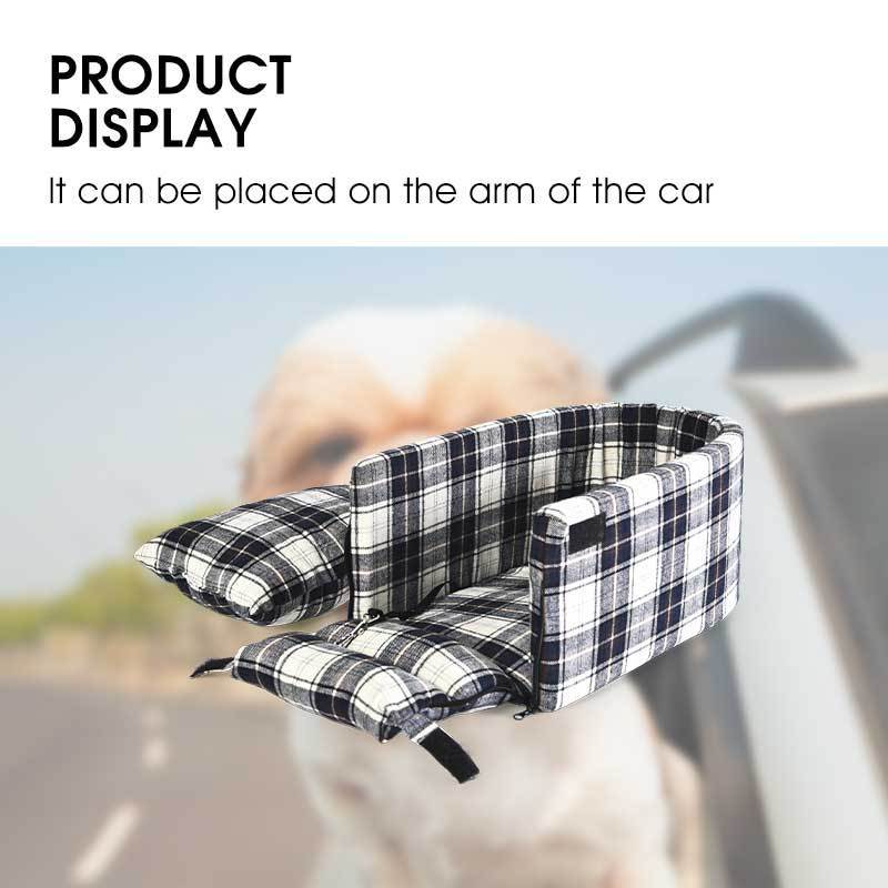 Safety Removable Washable Car Armrest Center Console Dog Kennel Pet Car Booster Seat