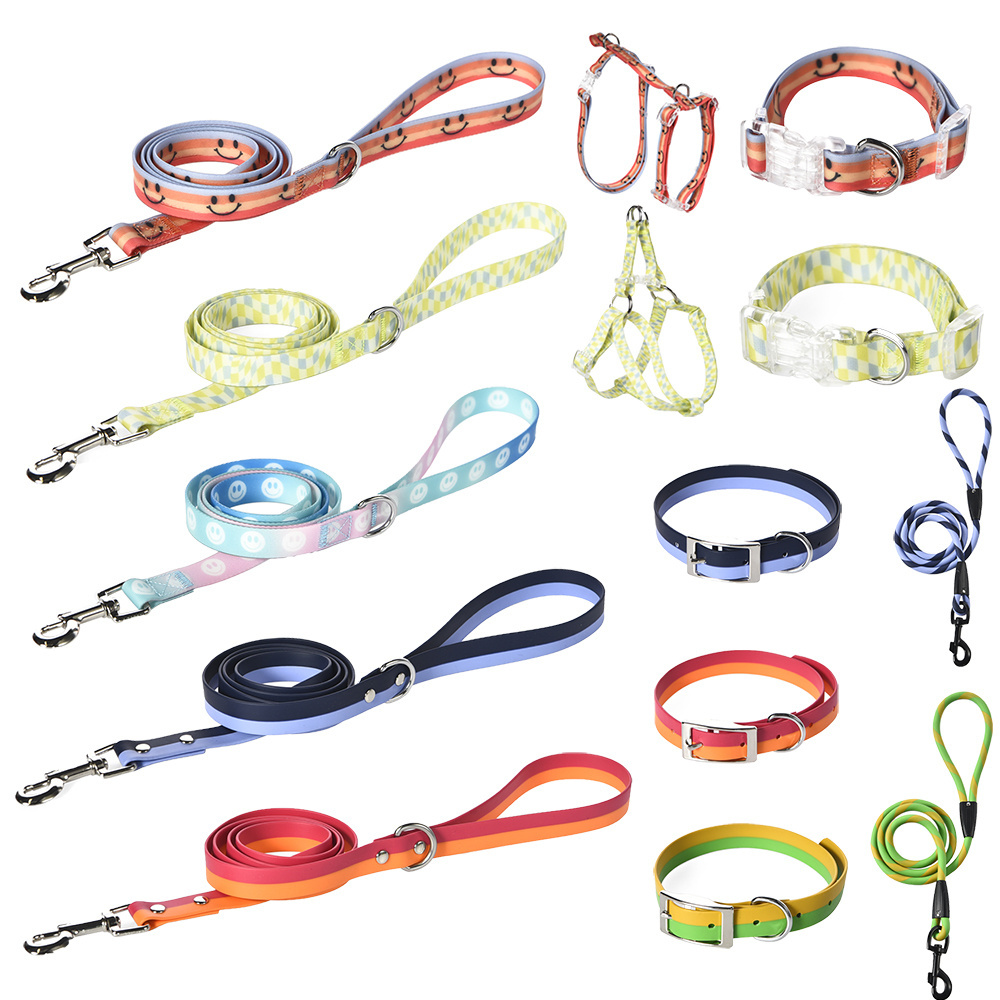 Petstar Dog Leash Collar Harness Collection PVC Adjustable Comfortable Dog Collar Pet Leash