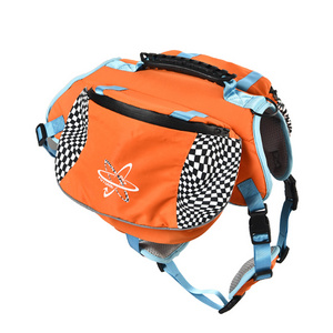 Reflective Lightweight Dog Harness Backpack Bag Adjustable Outdoor Camping Hiking Dog Saddle Bag