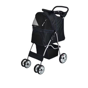 Factory New Design Detachable Dog Stroller Fold Pet Trolley Puppy Stroller Pet Carrier For Dogs