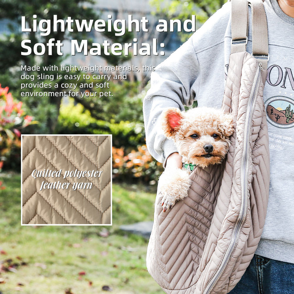 Custom Personal label Pet Sling Shoulder Bags Portable Pet Travel Carrier Tote Cat Dog Carry Bag for Outdoor for Men Women