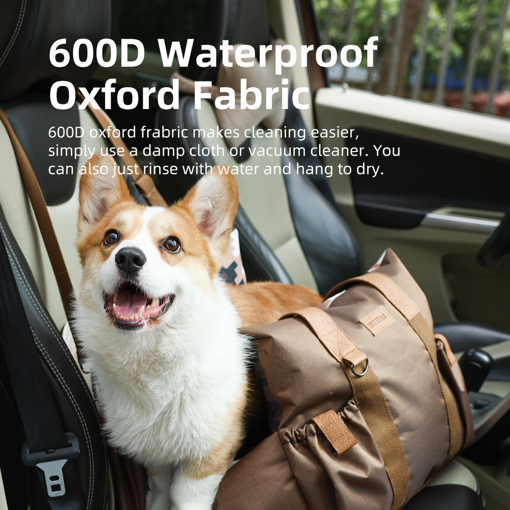 Customize Dog Car Travel Carrier Bed 600D Waterproof Oxford Fabric Washable Carseats Dog Car Booster Seat