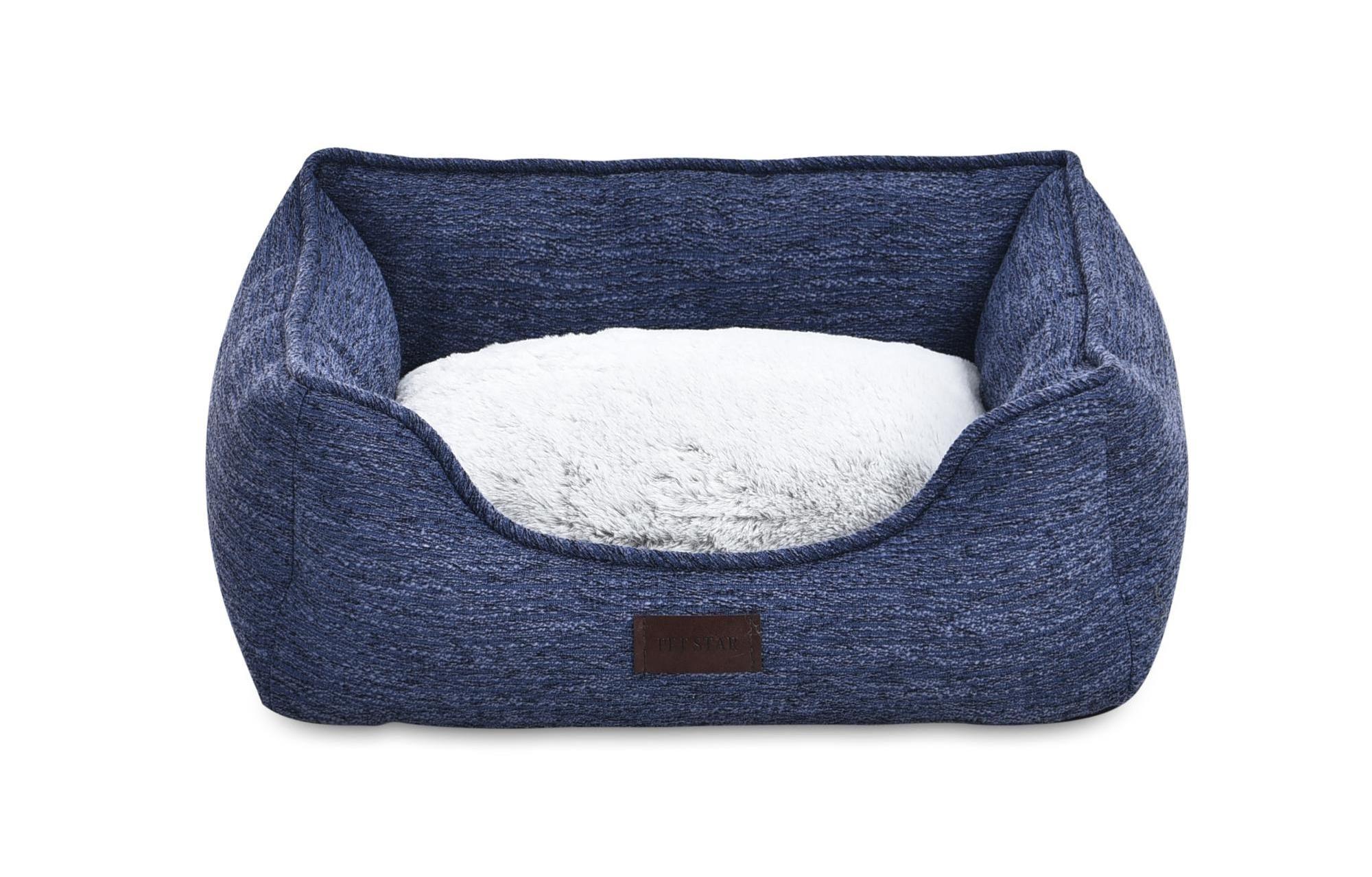 Customized Wholesale Dog Bolster Bed with Memory Foam and Short Plush Cushion Detachable Dog Bed Rectangular Pet Bed