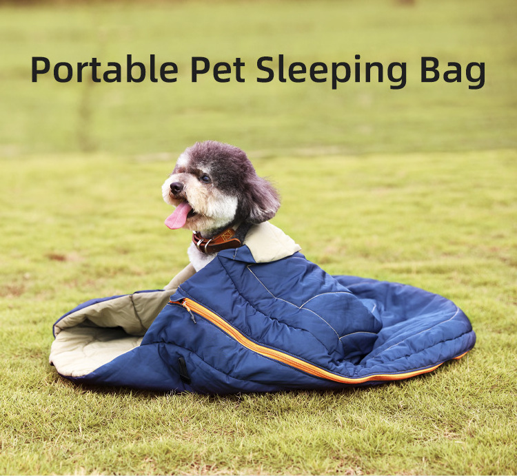 New Released Pet supplies Outdoor Travel Camping Hiking Waterproof Warm Packable Dog Sleeping Bed Self Warm Pet Mat Bag