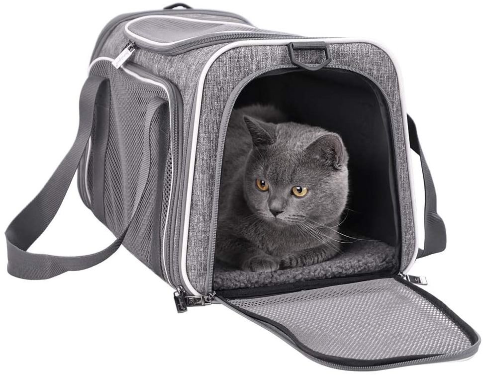 Pet Accessories Hot Sale Cheap Outdoor  Collapsible With Escape Proof Top Load  for Medium Cat Carrier