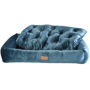 Petstar design luxurious comfort pet bed pet accessories with anti-slippery bottom dog sofa pet couch