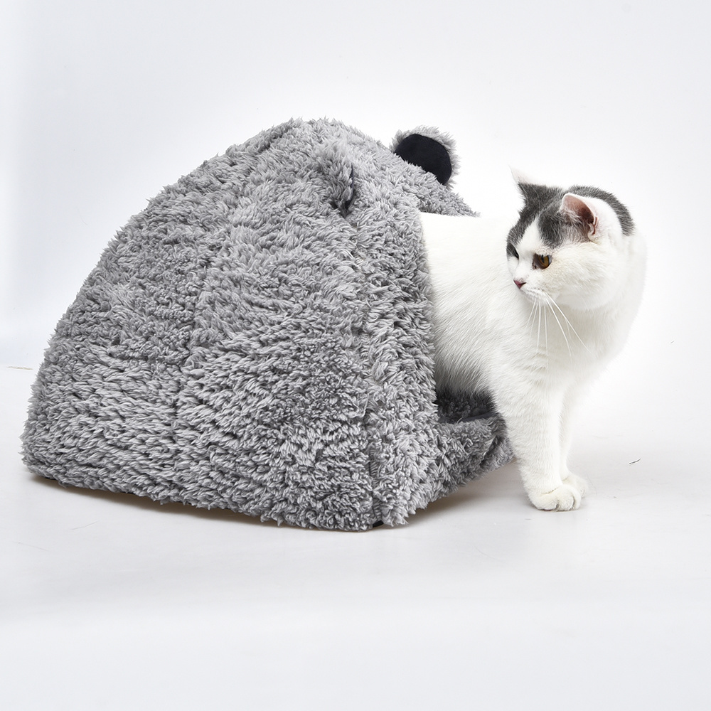 Petstar ECO Friendly Premium Felt Cat Bed Cave Soft Pet Cave Bed with Non-slip bottom