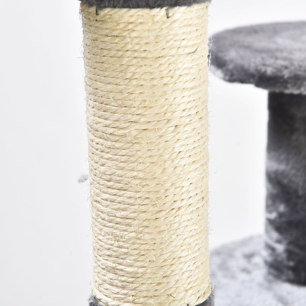 Wholesale Cheap Sisal Post Tree Palm Cat Step Ladder Scratching Post Wood Tower Condo Multilevel House Cat Tree With Hammock