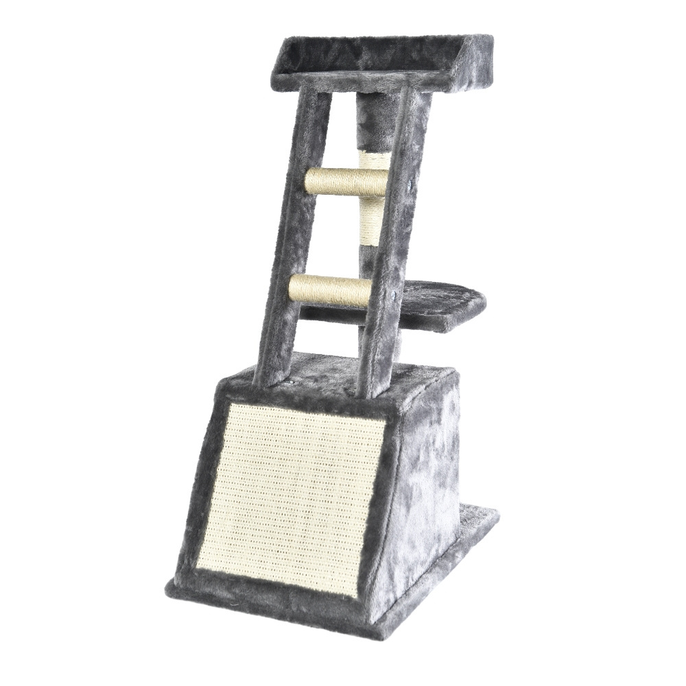 Wholesale Cheap Sisal Post Tree Palm Cat Step Ladder Scratching Post Wood Tower Condo Multilevel House Cat Tree With Hammock