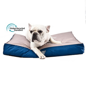 Premium Pet Supplies GRS Certification Recycled Material Pet Bed rPET Eco Friendly Recycled Fabrics Dog Bed