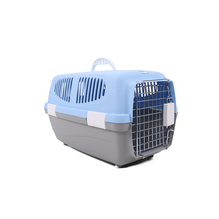 Wholesale Luxury Plastic Fashion Airline Approved Pet Transport Box Cat Cage Dog Travel Carrier