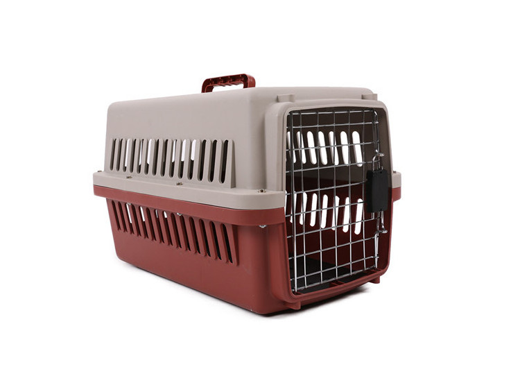 Wholesale Luxury Plastic Fashion Airline Approved Pet Transport Box Cat Cage Dog Travel Carrier