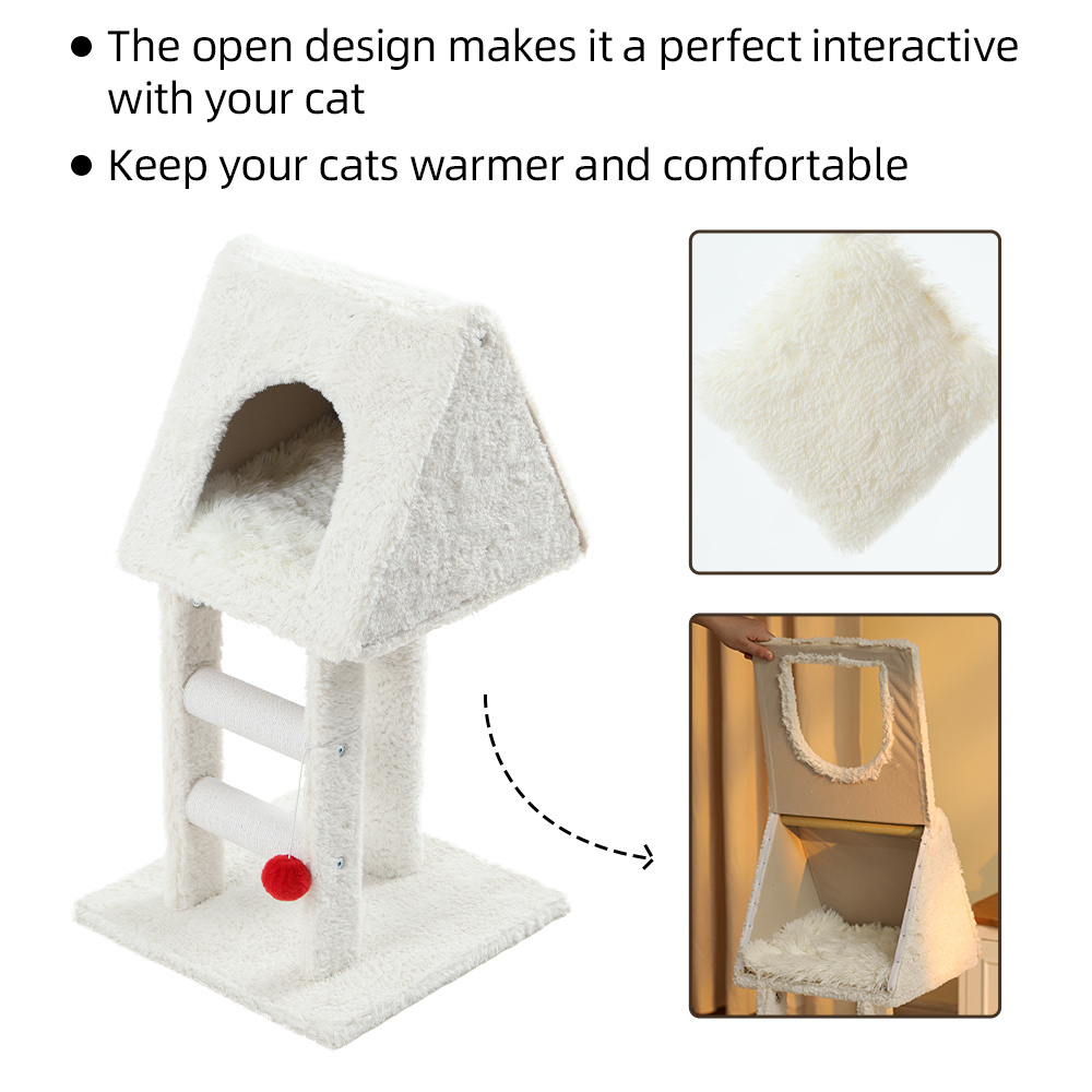 New Design Arrived Tree For Cats Luxurious Pet Supplies Playing Cat Tree Condo With Stair