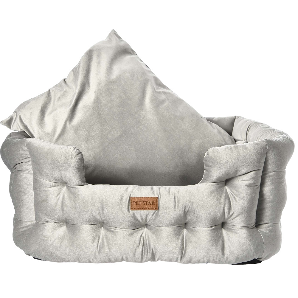 Pet Bed Manufacturer Wholesale Luxury Ultra Soft Short Plush Fabric Washable Large Dog Bed with non-slip bottom